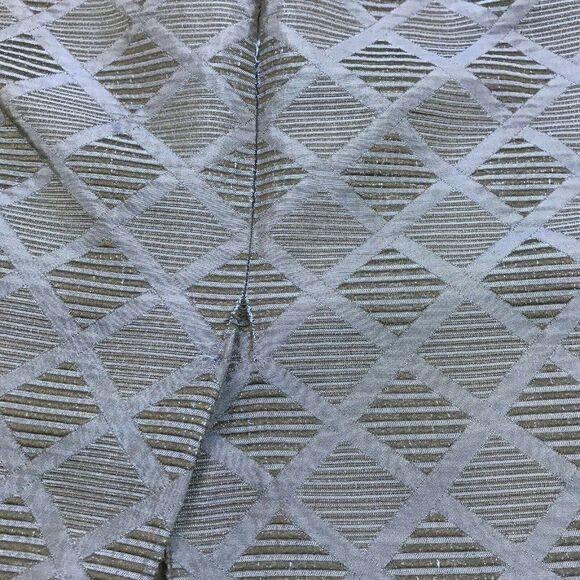 Ann Taylor Womens Jacquard Pencil Skirt Blue Black Print Back Zip Lined Size 8 - Picture 12 of 12